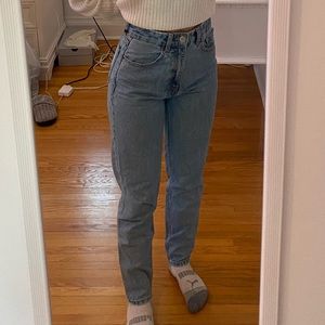 Zara high waisted mom fit jeans